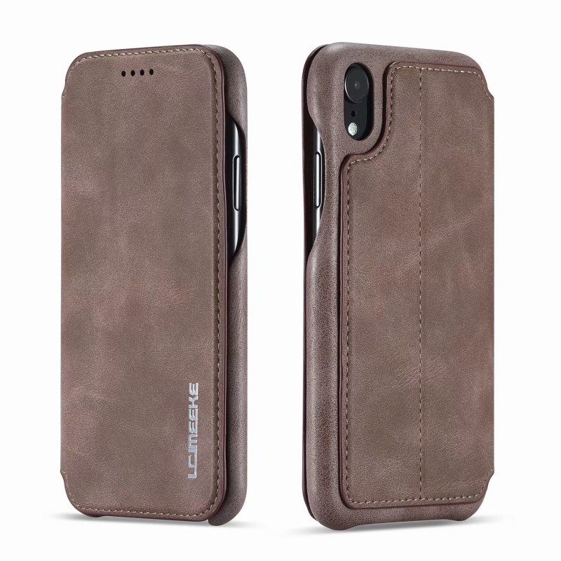 TienJueShi Rosso Premium Retro Stand Portafoglio TPU Silicone Telefono
