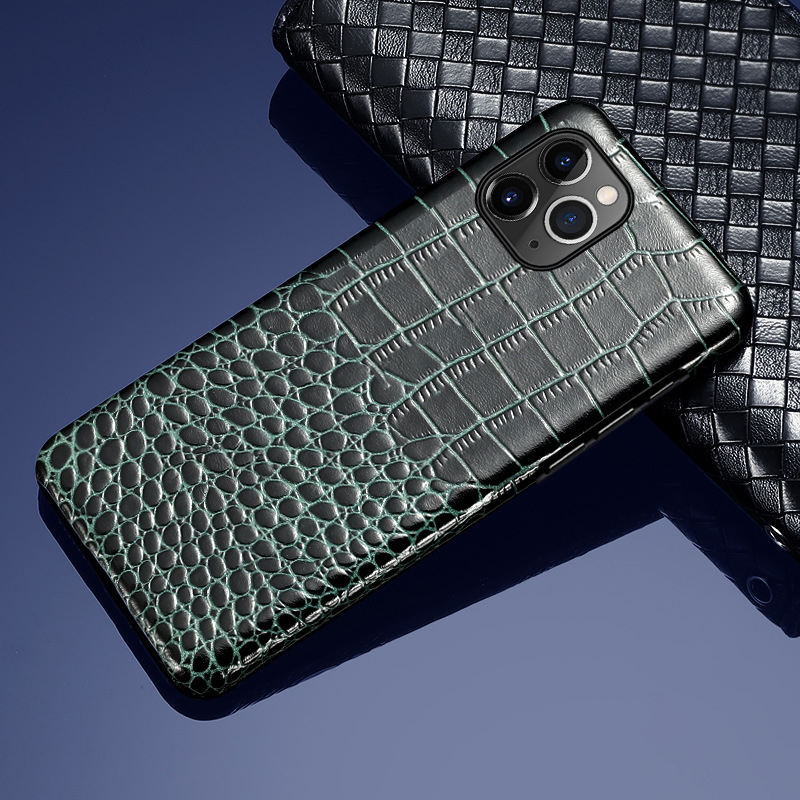 Full Coverage Genuine Leather Shockproof Phone Case