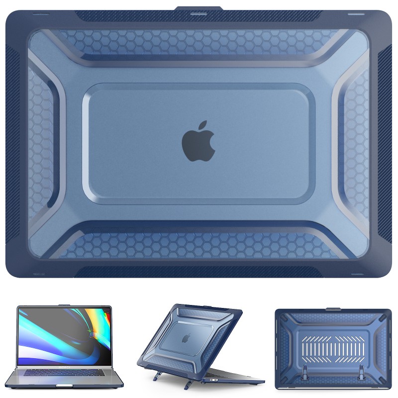 Apple Laptop Protective Case with Cooling PC Stand, Anti-Drop, and Matte Finish