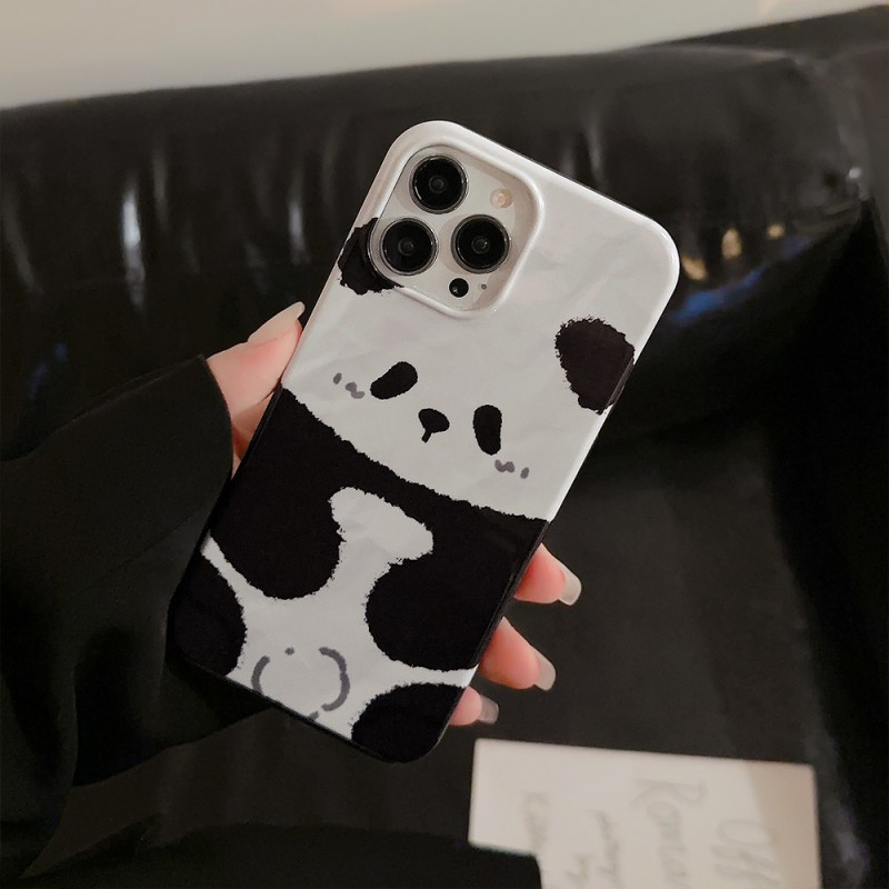 Panda Print Apple Phone Case 
