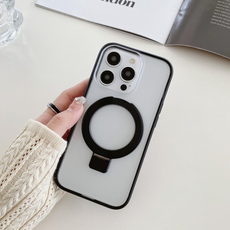 Full Coverage Colorful Semi-Transparent Magnetic Bracket Case
